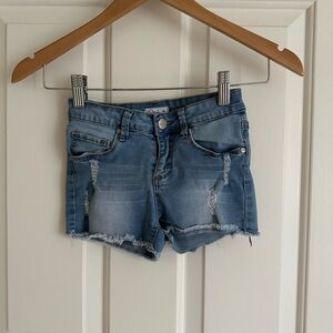 Jessica Simpson Blue Distressed Denim Shorts